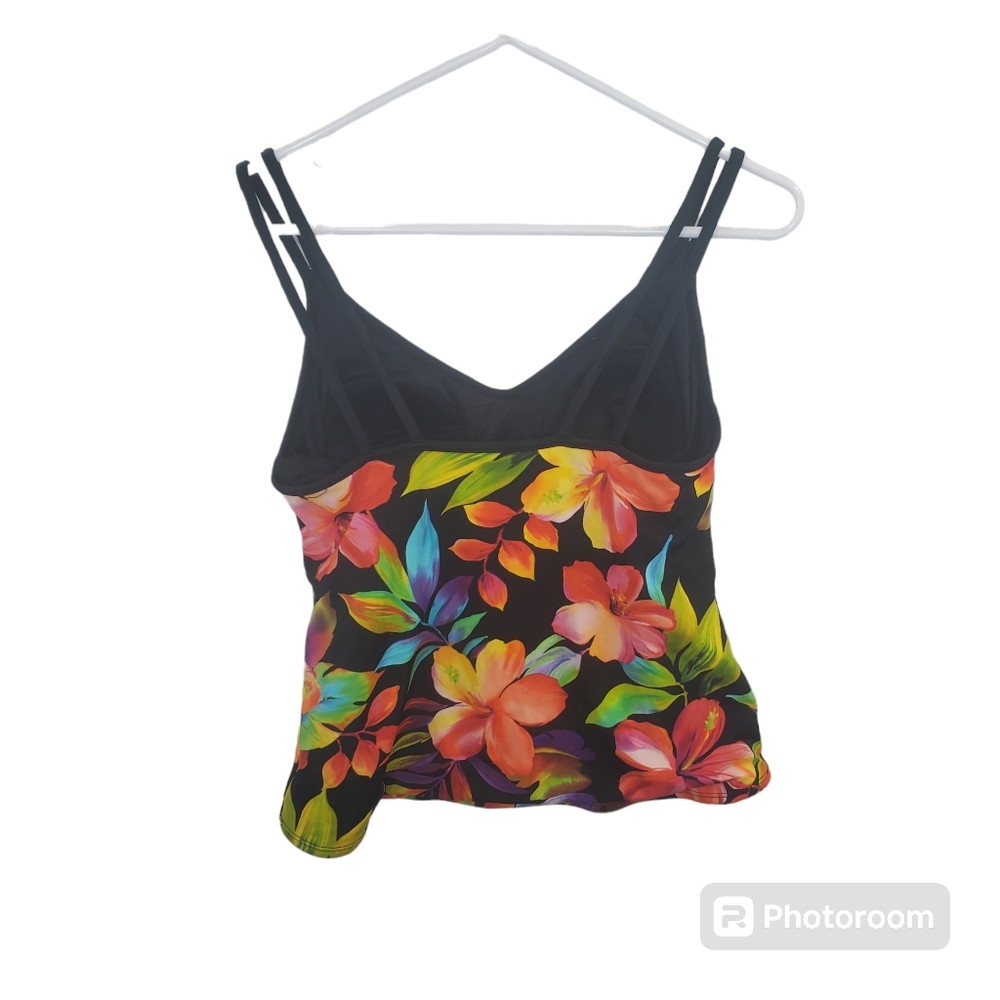 Miracle Suit Floral swimsuit top size 10 - Picture 2 of 6